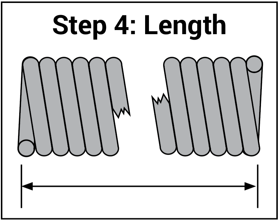 Measuring garage door coils coil length Airdrie.