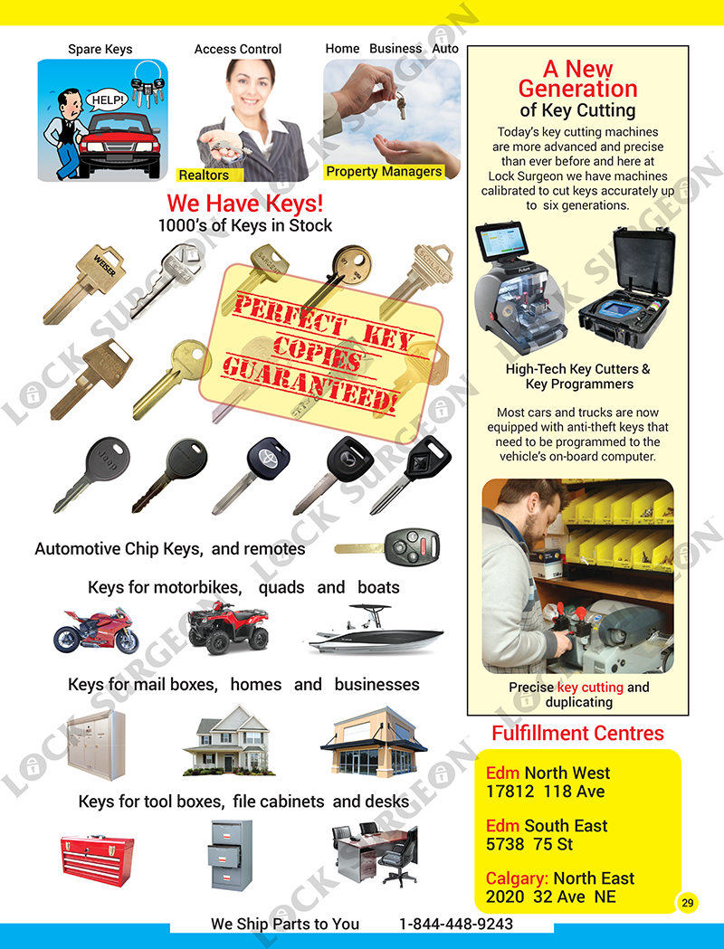 Bragg Creek Thousands of keys for cars motorcycles boats mailboxes home & businesses & tool boxes in stock