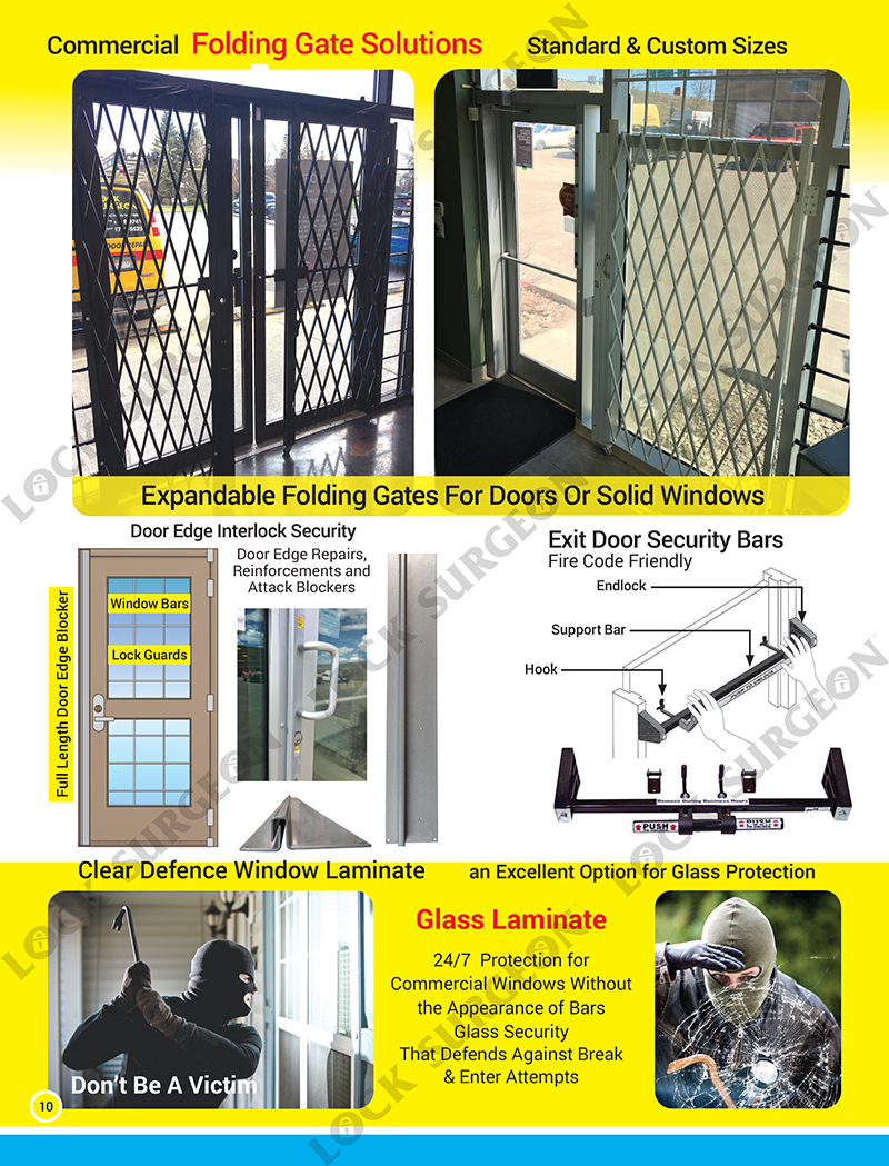 Commercial industrial window bar solutions in standard & custom sizes Cochrane.