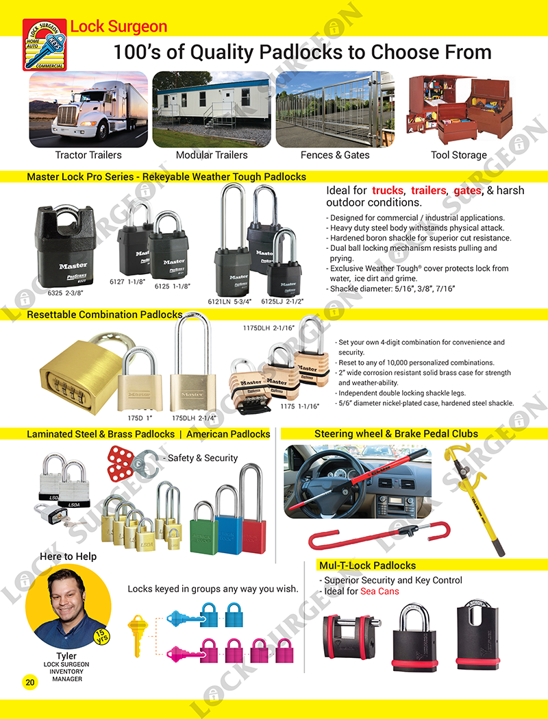 Quality high-security padlocks for commercial & industrial uses Drayton Valley.