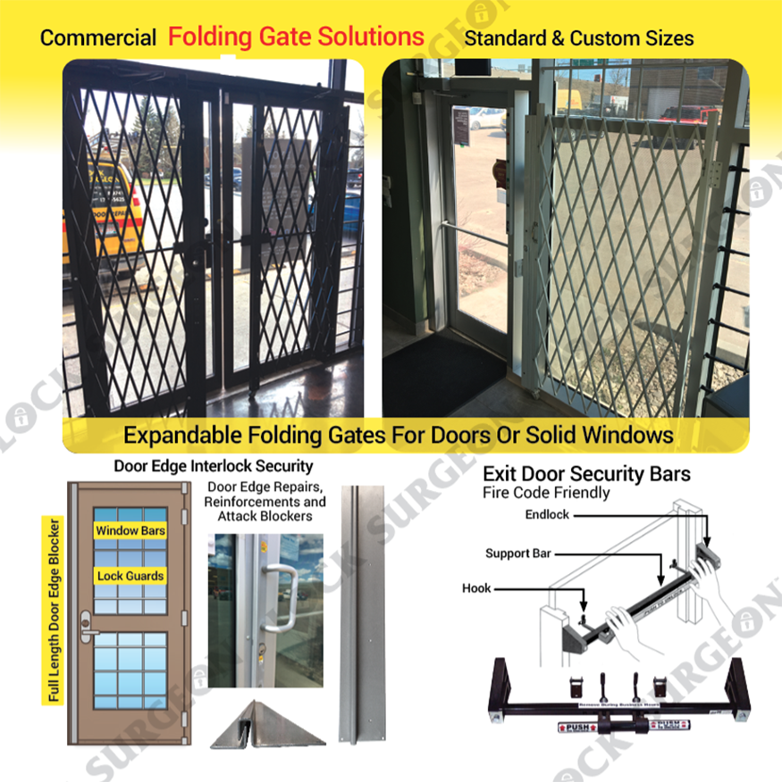 Window Bars-Window Bars-Extendable Window Security Bar-Hinged-Removable and Push Lock